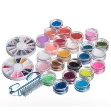 2016 HOT New Arrival 22 Acrylic Nail Art Tips Powder Liquid Brush Glitter Clipper Primer File Set Kit 100% Brand new Anne