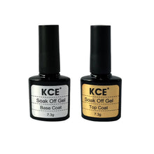 2016 HOT New Arrival with nail remover liquid 2 pcs Top Coat + Base Coat Uv Gel Nail Polish Primer Nail Art KCE Anne