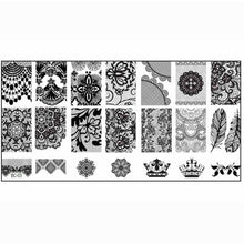 2016 Hot Sale 10pcs Women Nail Art DIY Nail Stamp Stamping Image Plate Print Nail Art Template Nail polish Stamping tool Anne