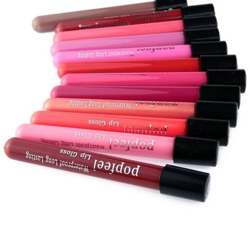 2016 Hot Sale 11.2*1.5cm essential goods for ladies Matte velvet Liquid Lipstick Lipstick Waterproof Not Fade Non - Stick Cup