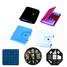2016 Hot Sale 32 Slots Nail Art Stamp Plate Stamping Plates Holder Storage Bag Cases Stamp Bag Organizer SY