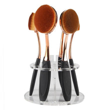2016 Hot Sale 6 Hole Oval Makeup Brush Holder Drying Rack Organizer Cosmetic Shelf Tool Free Shipping Yo Anne