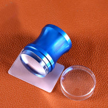 2016 Hot Sale Blue color Transparent Nail Art Stamping Stamper Scraper Image Plate Manicure Print Tool DIY transparente Anne