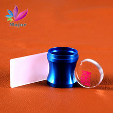2016 Hot Sale Blue color Transparent Nail Art Stamping Stamper Scraper Image Plate Manicure Print Tool DIY transparente Anne