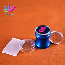 2016 Hot Sale Blue color Transparent Nail Art Stamping Stamper Scraper Image Plate Manicure Print Tool DIY transparente Anne