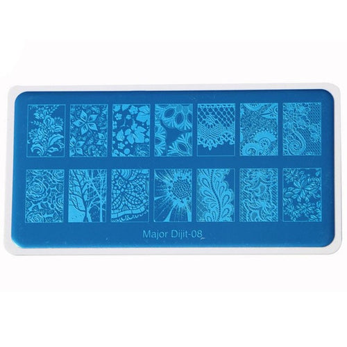 2016 Hot Sale DIY Nail Art Image Stamp Stamping Plates Manicure Template A-J vernis stamping pour ongle SY