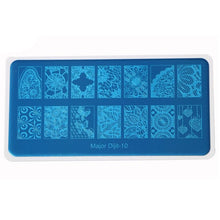 2016 Hot Sale DIY Nail Art Image Stamp Stamping Plates Manicure Template A-J vernis stamping pour ongle SY