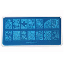 2016 Hot Sale DIY Nail Art Image Stamp Stamping Plates Manicure Template A-J vernis stamping pour ongle SY