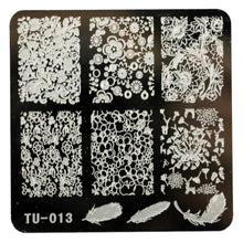 2016 Hot Sale DIY Nail Art Image Stamp Stamping Plates Manicure Template TU-013 unha placa de imagem Free Shipping Yo SY