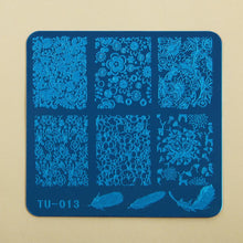 2016 Hot Sale DIY Nail Art Image Stamp Stamping Plates Manicure Template TU-013 unha placa de imagem Free Shipping Yo SY