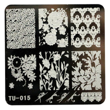 2016 Hot Sale DIY Nail Art Image Stamp Stamping Plates Manicure Template TU-015 unha placa de imagem Free Shipping Yo SY