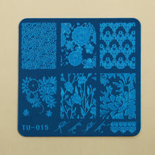 2016 Hot Sale DIY Nail Art Image Stamp Stamping Plates Manicure Template TU-015 unha placa de imagem Free Shipping Yo SY