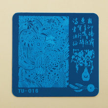 2016 Hot Sale DIY Nail Art Image Stamp Stamping Plates Manicure Template TU-016 unha placa de imagem Free Shipping Yo SY