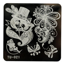 2016 Hot Sale DIY Nail Art Image Stamp Stamping Plates Manicure Template TU-021 unha placa de imagem Free Shipping Yo SY