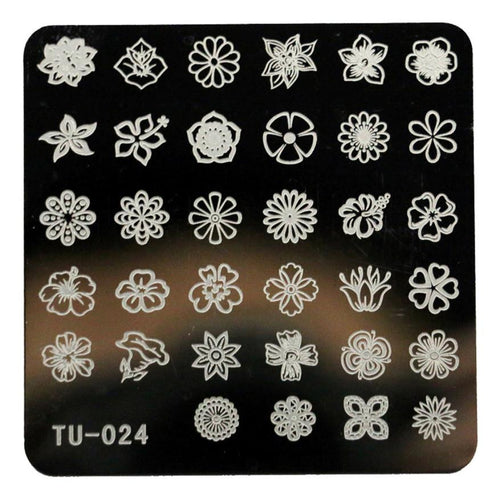2016 Hot Sale DIY Nail Art Image Stamp Stamping Plates Manicure Template TU-024 unha placa de imagem Free Shipping Yo SY