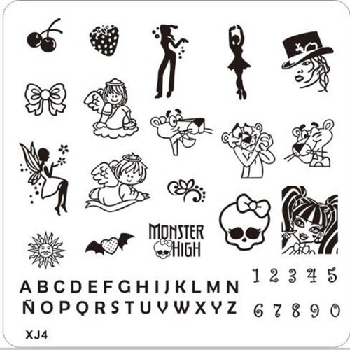 2016 Hot Sale DIY Nail Art Image Stamp Stamping Plates Manicure Template XJ Series Stamping tool Free Shipping Yo Anne