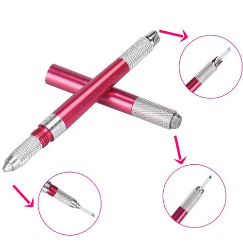 2016 Hot Sale Pen Tattoo Machine Permanent Makeup Eyebrow Tattoo Manual Pen Stainless Steel Material 22g Weight Anne