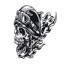 2016 Hot Sale The New Motorcycle Helmet Personality Skull Pattern Men's Arm Tattoo Sticker Craft paper Tattoo Body Art Anne