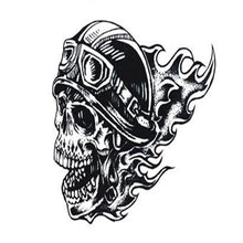 2016 Hot Sale The New Motorcycle Helmet Personality Skull Pattern Men's Arm Tattoo Sticker Craft paper Tattoo Body Art Anne
