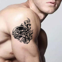 2016 Hot Sale The New Motorcycle Helmet Personality Skull Pattern Men's Arm Tattoo Sticker Craft paper Tattoo Body Art Anne