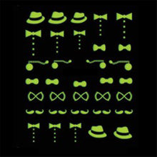 2016 NEW Fashion 1PC New Fashion Luminous 3D Nail Art Stickers Decals Decoration Lovely Design anne free shipping