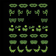 2016 NEW Fashion 1PC New Fashion Luminous 3D Nail Art Stickers Decals Decoration Lovely Design anne free shipping