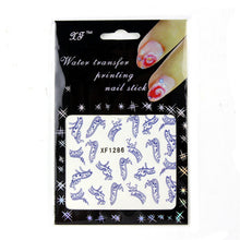 2016 NEW Fashion Nail Art Stickers Flower Goldfish Bird Design 3D Sheets Decal Decoration anne free shipping