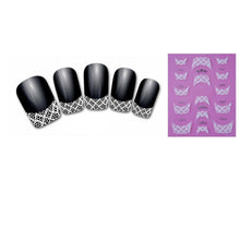 2016 NEW Fashion Nail Art Stickers Woman 3D Transfer Lace Design Manicure Nail Polish Tips pegatinas nail free shipping