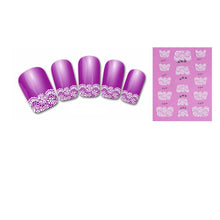 2016 NEW Fashion Nail Art Stickers Woman 3D Transfer Lace Design Manicure Nail Polish Tips pegatinas nail free shipping