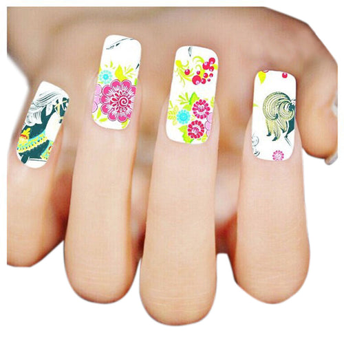 2016 NEW Fashion Woman 3D Design Nail Art Stickers Tips To Decoration wholesale hot sale pegatinas nail free shipping