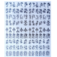2016 NEW Fashion108Pcs Nail Art Stickers Woman DIY Decoration Tools 3D Silver/Gold Decals Stamping pegatinas nail free shipping