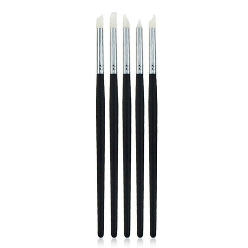 2016 New 5Pcs 6 Inch Silicone Rubber Pen Clay Sculpture Pottery Carving Modeling Clay 100% New and High Quality Anne