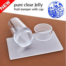 2016 New Clear color Nail Art Stamping Stamper Scraper Image Plate Transfer Manicure Tool Free Shipping Yo SY