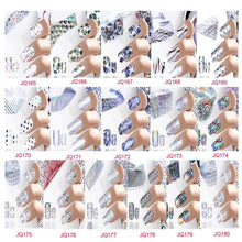 2016 New Design Nail Art Foil Stickers Transfer Decal Tips Manicure JQ165-180 unhas decoradas adesivo Free Shipping Yo SY