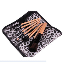 2016 New Top Fashion 8X Professional Makeup Pro Kits Brushes Leopard Cosmetics Brush Tool The longest brush 14cm Anne