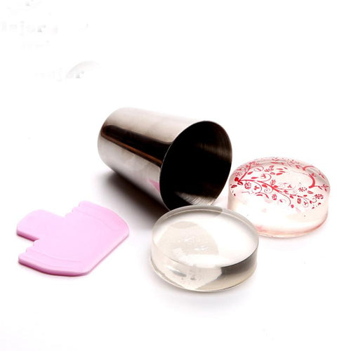 2016 New Top Fashion Big Clear Nail Art Stamping Stamper Scraper Image Plate Manicure Print Tool DIY unhas SY