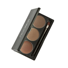 2016 New Women Makeup 3 Colors Eyebrow Powder Concealer Palette With Mirror Eyebrow Brush Natural Sponge Material Anne