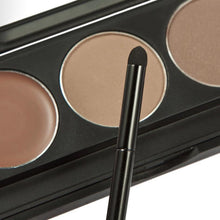 2016 New Women Makeup 3 Colors Eyebrow Powder Concealer Palette With Mirror Eyebrow Brush Natural Sponge Material Anne