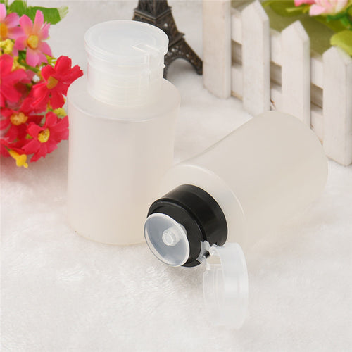 2016 Pump Dispenser Bottle Nail Art Acetone Polish Makeup Remover Manicure Nail Tools Freeshipping