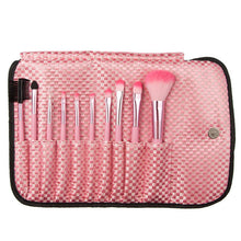2016 Quality Guarantee 10pcs Grid Bag Cosmetic Makeup Brush Brushes Set Kit mutilcolor Anne