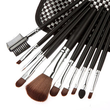 2016 Quality Guarantee 10pcs Grid Bag Cosmetic Makeup Brush Brushes Set Kit mutilcolor Anne