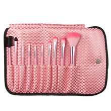 2016 Quality Guarantee 10pcs Grid Bag Cosmetic Makeup Brush Brushes Set Kit mutilcolor Anne