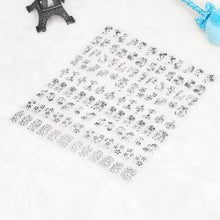 2016 Quality Guarantee 23*19cm Each with 108 nail stickers Nail Sticker Metal Retro Hollow Totem Gold Silver Nail Sticker Anne