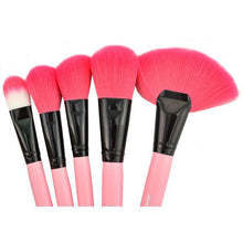 2016 Quality Guarantee 24X Professional Makeup Pro Kits Brushes Leopard Cosmetics Brush Tool The longest brush 14cm Anne