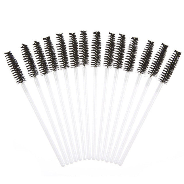 2016 Quality Guarantee 50pcs Disposble Eyelash Brush Mascara Wands Makeup Cosmetic Tool mutilcolor Anne