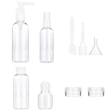 2016 Quality Guarantee plastic Material 9pcs Set Empty Tubes Cosmetic Cream Travel Lotion Containters Packing Empty Bottle Anne