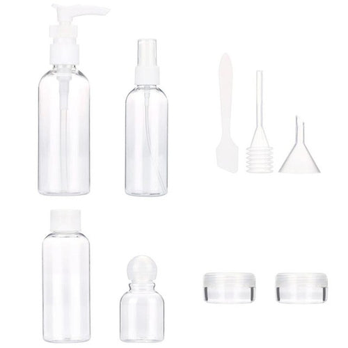 2016 Quality Guarantee plastic Material 9pcs Set Empty Tubes Cosmetic Cream Travel Lotion Containters Packing Empty Bottle Anne