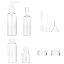 2016 Quality Guarantee plastic Material 9pcs Set Empty Tubes Cosmetic Cream Travel Lotion Containters Packing Empty Bottle Anne