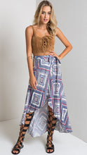 2016 Striped Asymmetrical Women Skirts Casual Beach Maxi Retro Print Skirt Loose Girl High Waist Skirts Long Maxi Skirt New