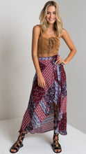 2016 Striped Asymmetrical Women Skirts Casual Beach Maxi Retro Print Skirt Loose Girl High Waist Skirts Long Maxi Skirt New